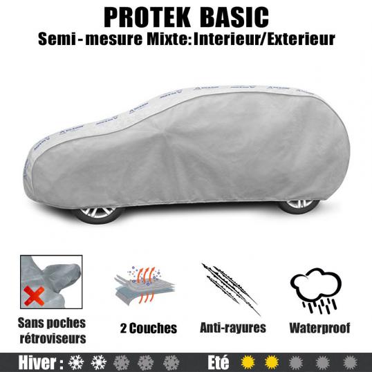 Bache Peugeot 307 Break - 2001 à 2005. House de protection mixte intérieur et extérieur Proteck-Basic