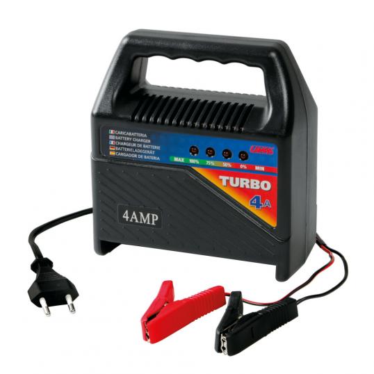 Turbo 4 A, chargeur de batterie 12V