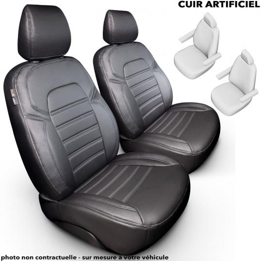 Housse de siège sur mesure Volkswagen Crafter Ergo Comfort - 2015 à 2022 - en cuir artificiel