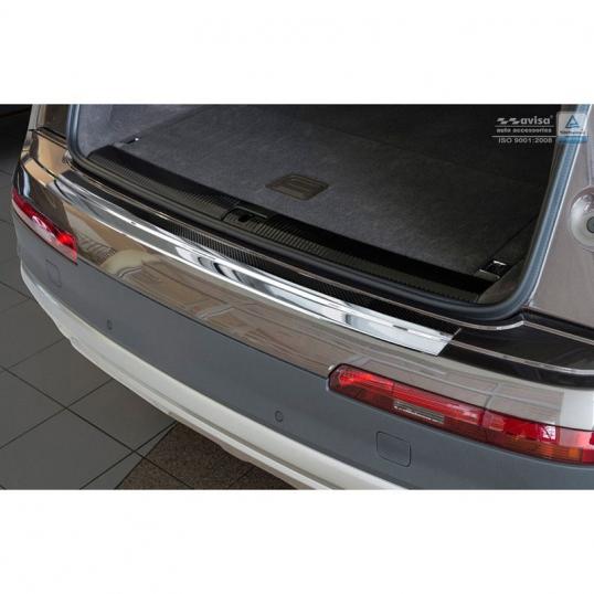 Protection seuil de coffre inox et carbone Audi Q7 S-line A partir de 2019