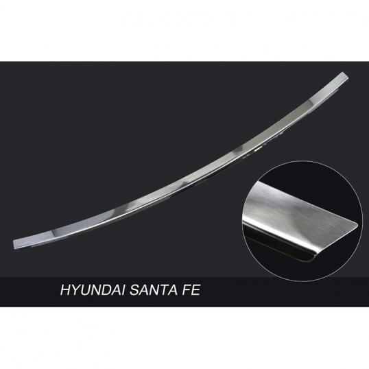 Protection seuil de coffre inox Hyundai Santa Fe 2015 à 2018