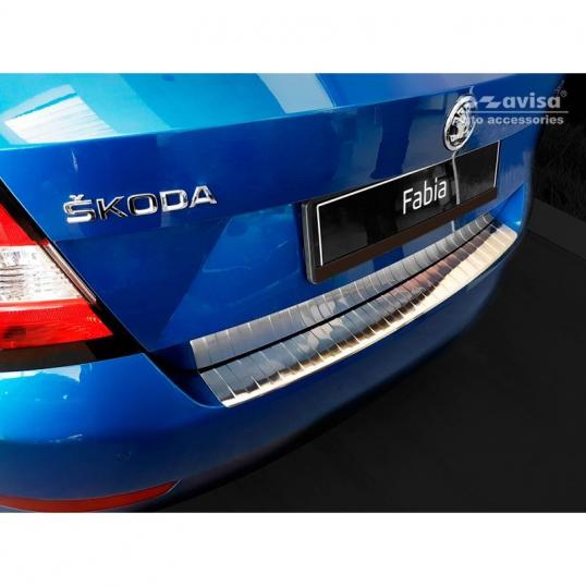 Protection seuil de coffre inox Skoda Fabia 5 portes 2018 à 2021