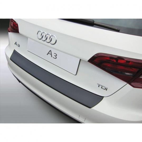 Protection seuil de coffre Audi A3 Sportback  en ABS Noir