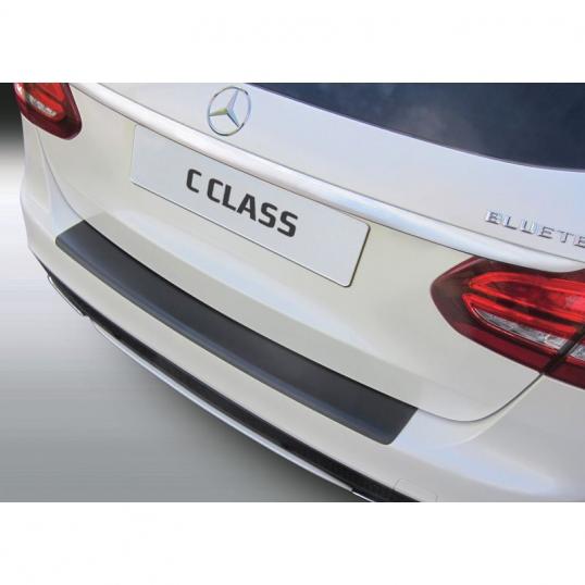 Protection seuil de coffre Mercedes Classe-C W205 Break en ABS Noir