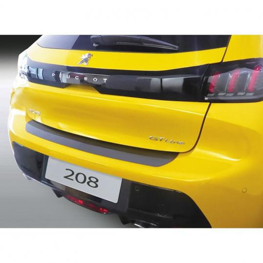 Protection seuil de coffre Peugeot 208  en ABS Noir