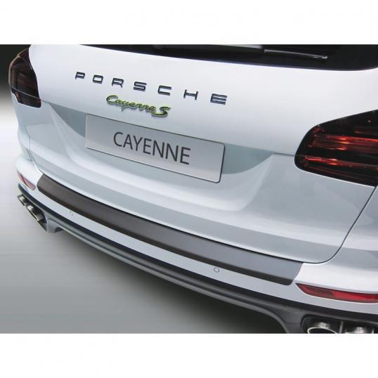 Protection seuil de coffre Porsche Cayenne  en ABS Noir
