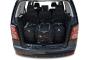 Sacs de voyage sur mesure Volkswagen Touran 5 portes 2003 à 2010 - Ensemble composé de 4 sacs - Gamme Sport