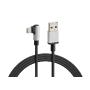Câble USB pivotant 90° > Micro USB - 100 cm - Noir