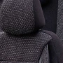Housses de sièges Kia Cee'd  - Gamme Selected Fit - Tissu noir