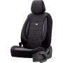 Housses de sièges Seat Altea  - Gamme Selected Fit - Tissu noir